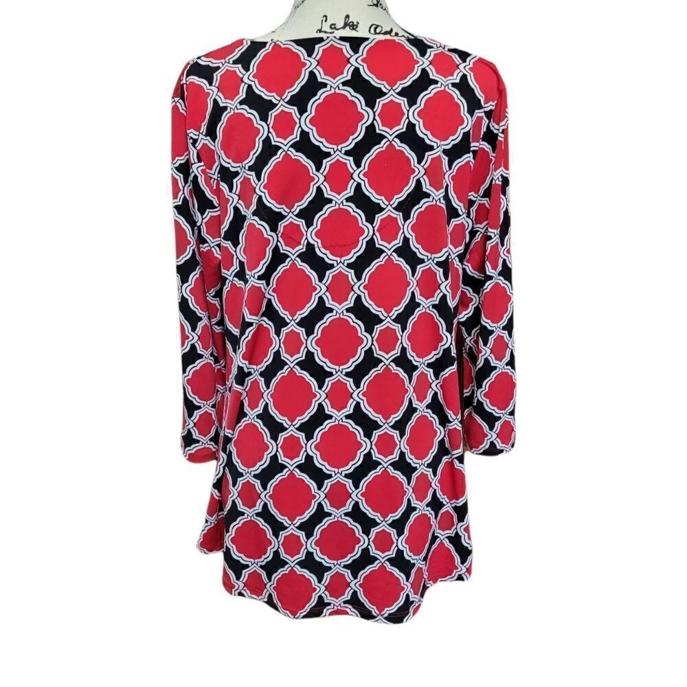 Chicos strappy blouse lantern pattern - Picture 2 of 5